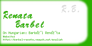 renata barbel business card